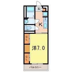 FERIO若松の物件間取画像